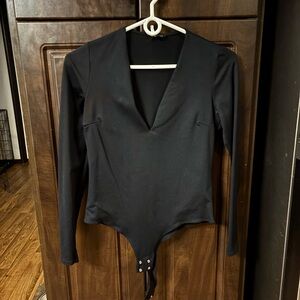 Black Long Sleeve Dynamite Bodysuit Size Medium